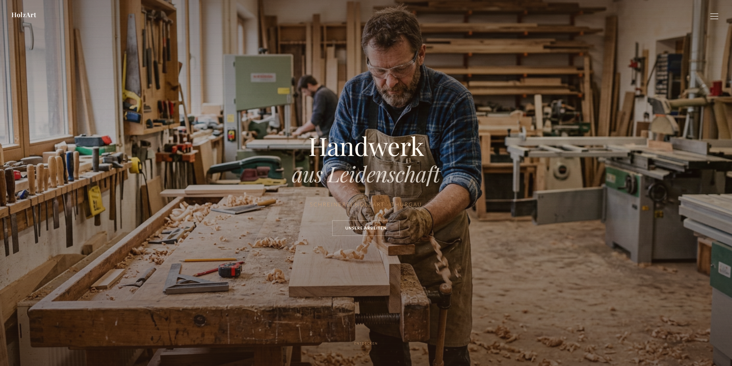 Website Schreinerei HolzArt