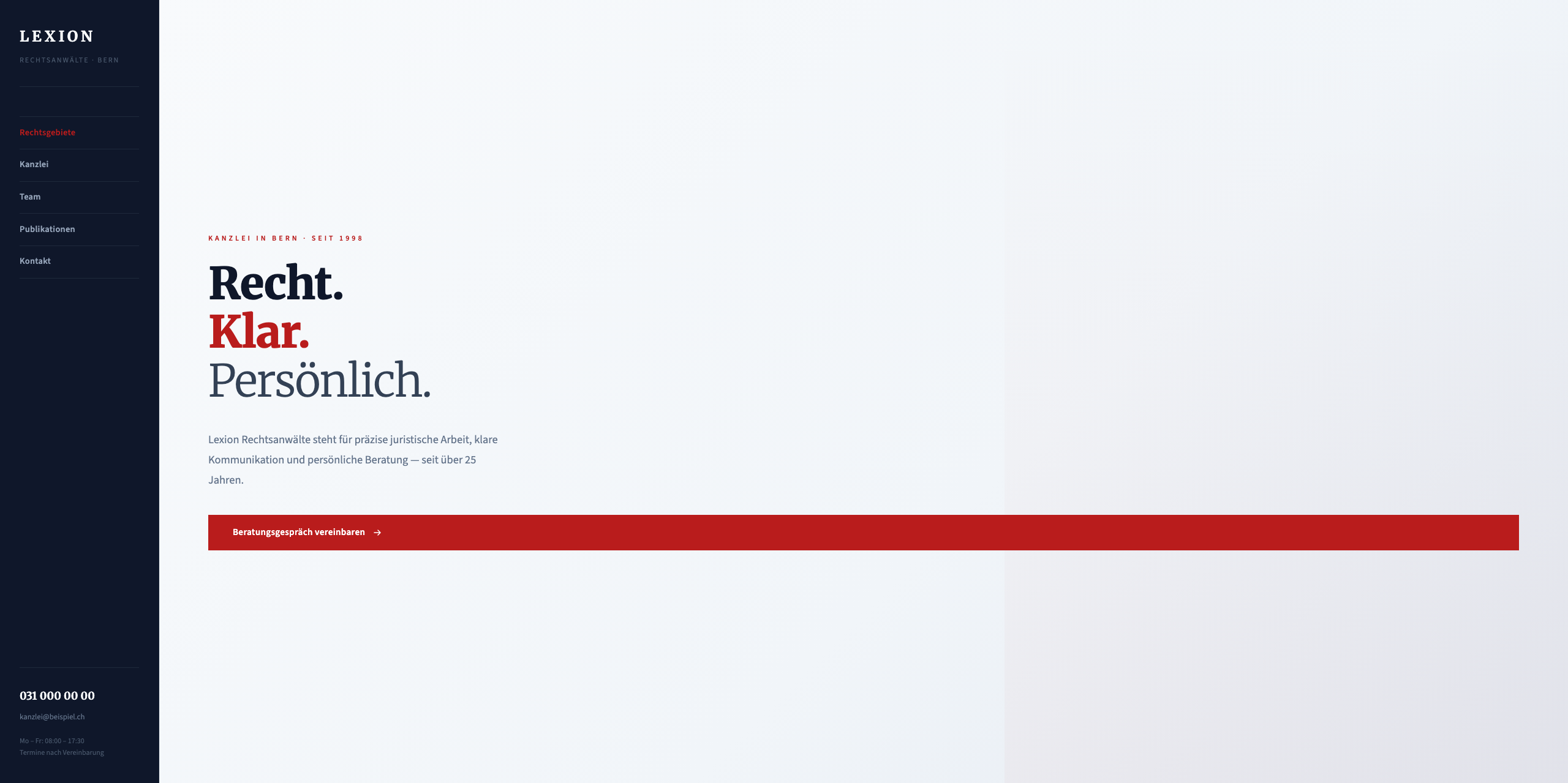Website Lexion Rechtsanwälte