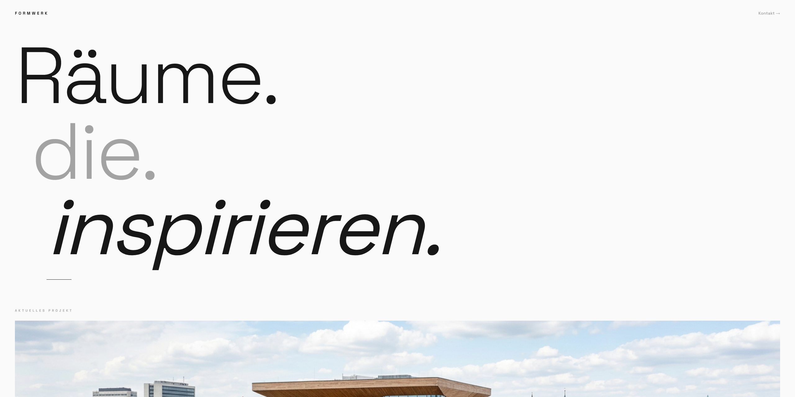 Website FormWerk Architektur